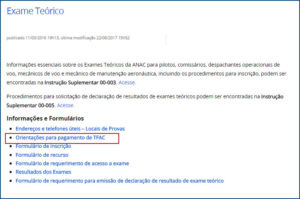 exame teorico anac - aero td