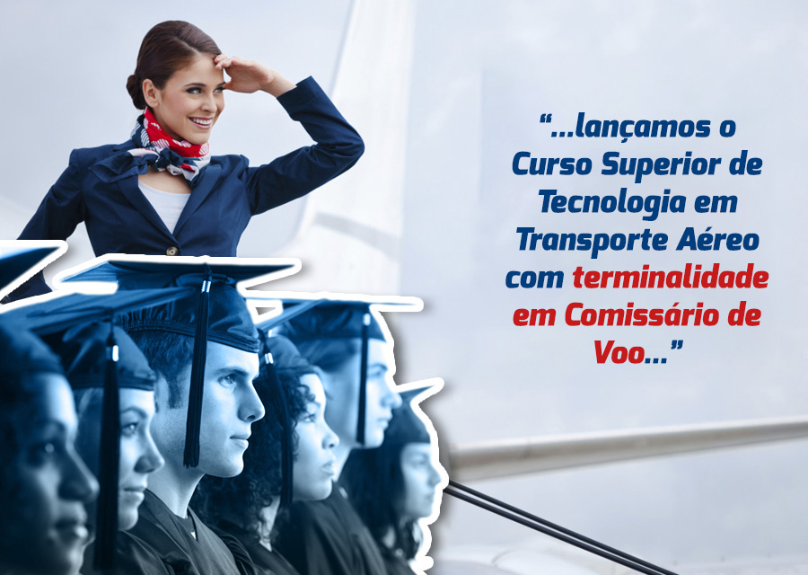 curso superior de tecnologia em transporte aéreo com terminalidade em comissário de voo