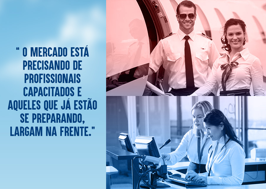 Quer ingressar na área da aviação - Conheça as carreiras