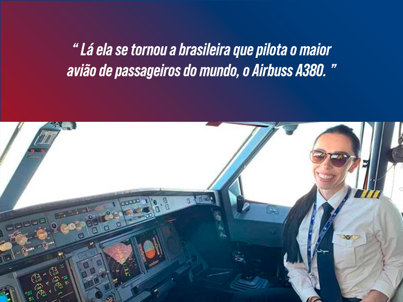 Aline Borguetti Pilota A380