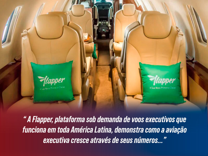 Flapper plataforma sob demanda de voos executivos