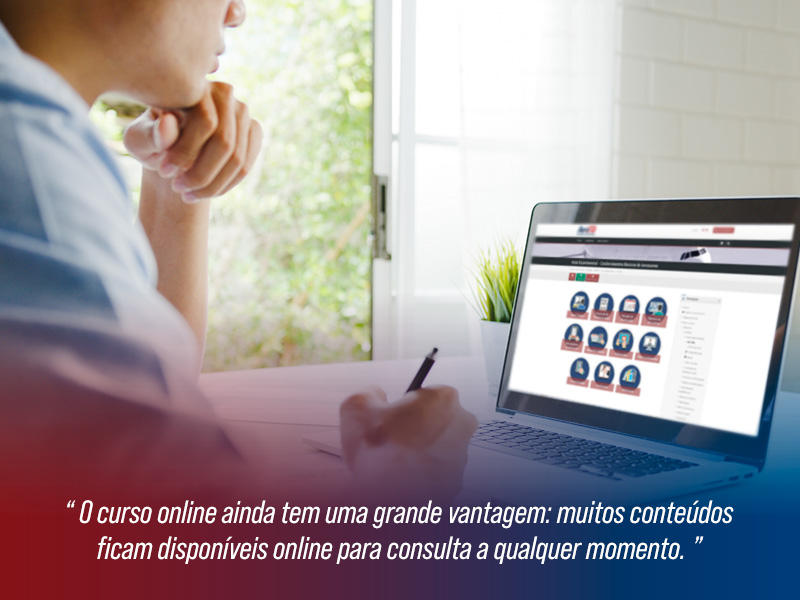 Vantagens de curso On-line AeroTD