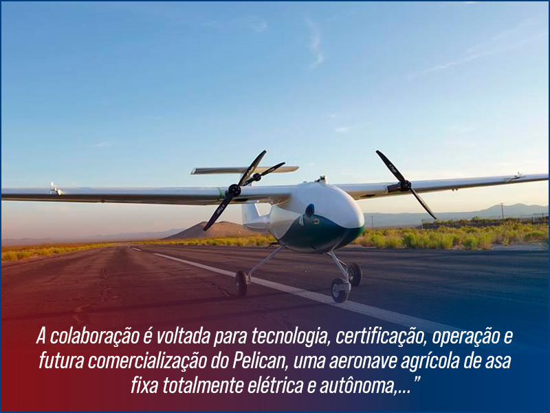 Pelican aeronave agrícola de asa fixa | EmbraerX e Pyka