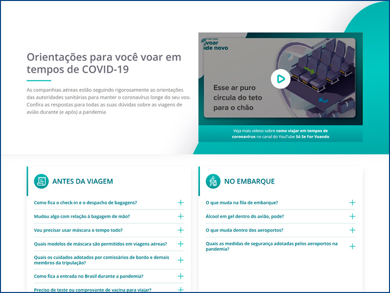ABEAR | Voar de Novo Orientações para você voar em tempos de COVID-19