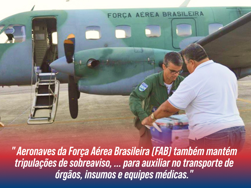 Transporte de órgãos pela força aérea brasileira
