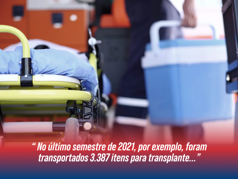 Transporte de órgãos por empresas aéreas